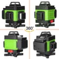 Miniatyrbillede 2 af 2: Selvnivellerende maskine, 4D laserprojektion, USB genopladelig, 3 justerbare højder,EU Stik Grøn