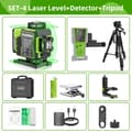 Pikkukuva 2 / 2: Laser-taso, 4x360° mittaus, sähköinen pyörivä jalusta, LCD-näyttö,Asetus-4
