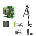 Miniatyrbild 1 av 2: Laser Nivå, 4x360° Mätning, Elektrisk Rotationsbas, LCD Skärm,Sats-3
