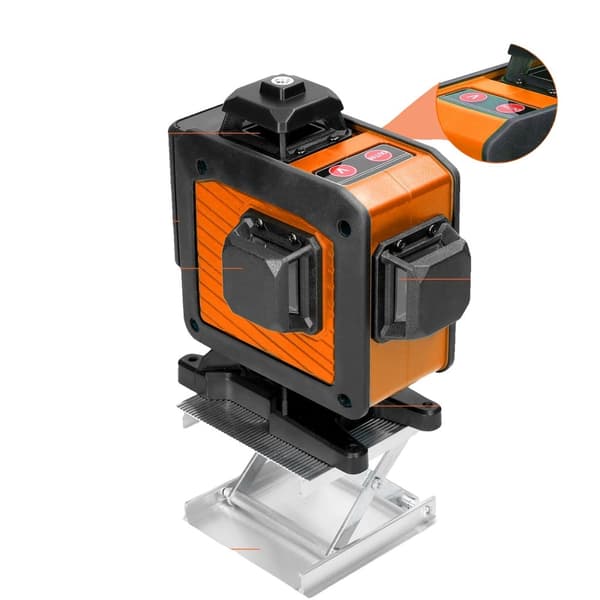Laser niveau, multifunktionel 16 linjer, selvnivellerende funktion,Appelsin