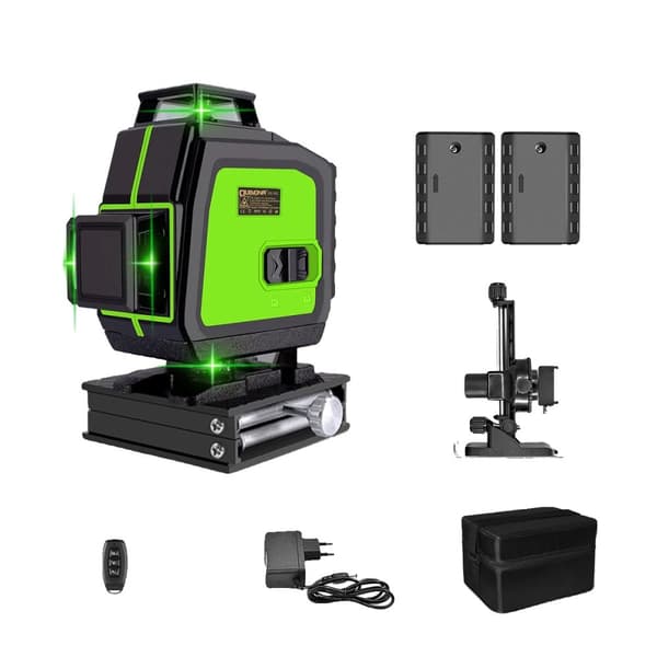 Laser-taso, 16 viivaa, 2 käyttötilaa, IP54 vesitiivis,ME16C2