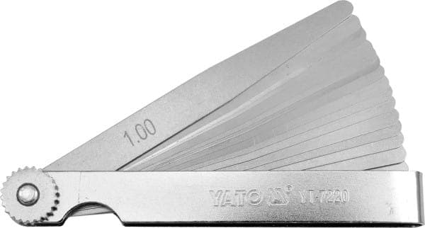 YATO KÄNSLMÅTARE 100 mm 17 BLADD 0,02-1,0 mm 7220