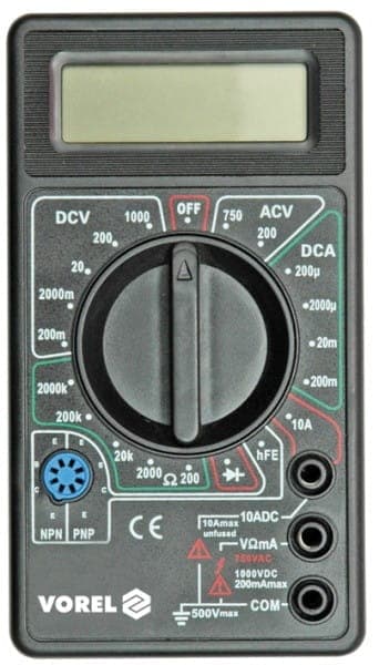 VOREL DIGITAL UNIVERSALMÄTARE 81780