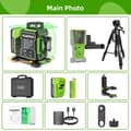 Miniatyrbillede 2 af 2: Laser Niveau, 12 Linjer, Bluetooth Kontrol,Guld