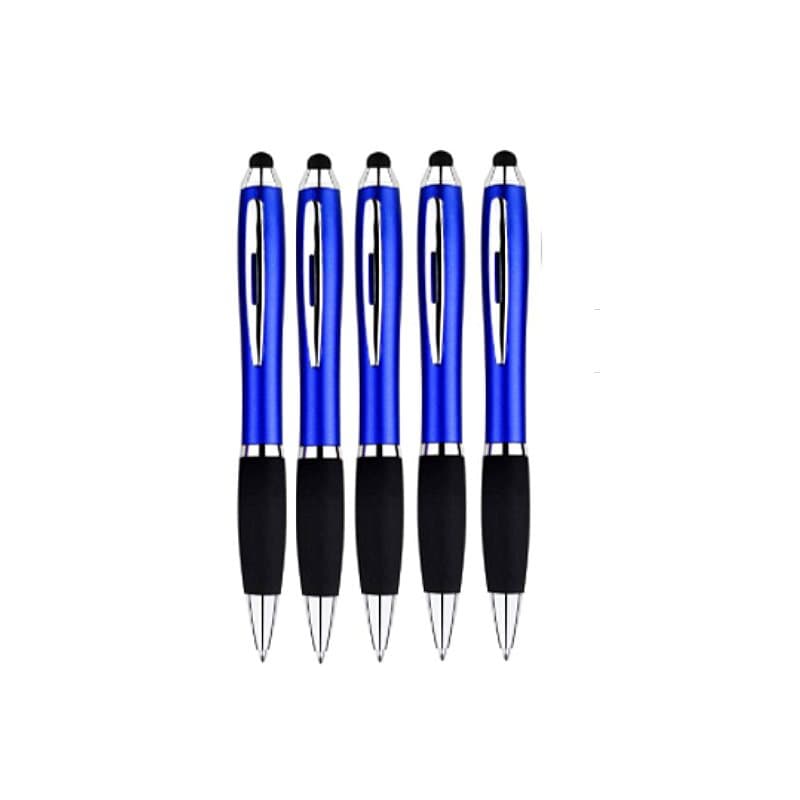 2-i-1 berøringsskærm pen & blæk pen 5-pak sort