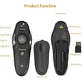 Miniatyrbild 3 av 4: FJÄRRKONTROLL AVSTÅNDSPRESENTATION POWERPOINT LASER USB PROJEKTOR PTT