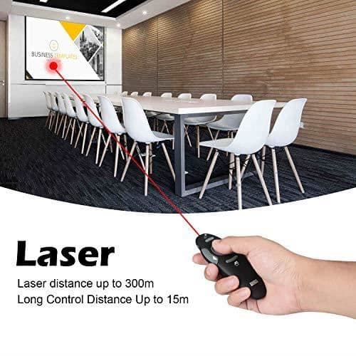 August LP205 Wireless Red Laser Pointer Professionell PowerPoint Slide Show Fjärrkontroll