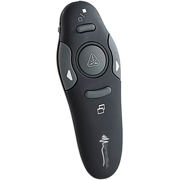 Laserpekare - GENERALKEYS - Fjärrkontroll - Räckvidd 30m - Kompatibel med Word Excel PowerPoint Acrobat Reader