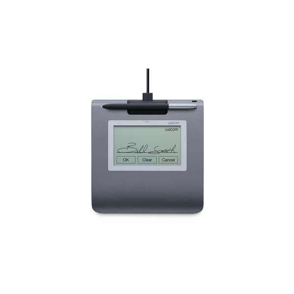 Wacom STU-430 signaturterminal med flytande kristallskärm 9,6 x 6 cm elektromagnetisk kabelansluten USB Grå