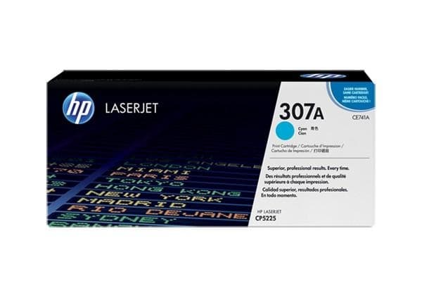 HP original Colour LaserJet CE741A Toner cartridge cyan standard capacity 7.300 pages 1-pack