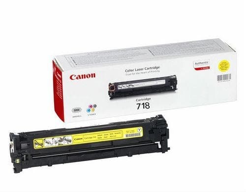 Canon originální toner CRG-718Y/ LBP-7200/ 7660/ 7680/ MF-80x0/ MF724/ 2900 stran/ Žlutý