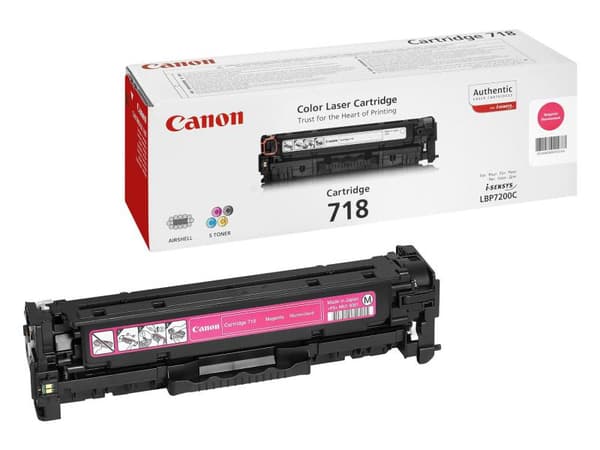 Canon originální toner CRG-718M/ LBP-7200/ 7660/ 7680/ MF-80x0/ MF724/ 2900 stran/ purpurový
