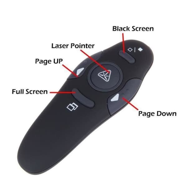 Trådlös Röd Laserpekare PowerPoint Presentation Fjärrkontroll - YWEI - GWH-MP ström