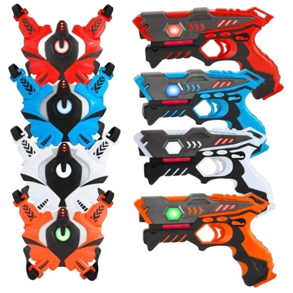 Laser Tag Legetøjssæt, 4 Pakke, Blinkende Lys, Holdbart Design,4 Pakke et sæt