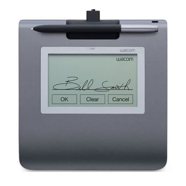 Wacom STU-430 signaturterminal med flytande kristallskärm 9,6 x 6 cm elektromagnetisk kabelansluten USB
