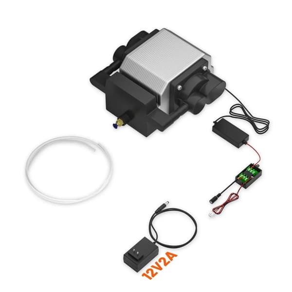 NEJE Air Assist-set, Förbättrad laser effektivitet, Låg ljudnivå, Enkel installation