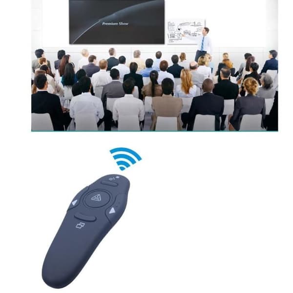 Trådlösa röda laserpekare 2.4G, USB RF fjärrkontrollpenna, Powerpoint-presentation för lärare