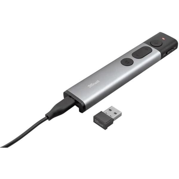 Trust Kazun Wireless Presenter, 4 PowerPoint-funktioner - grå