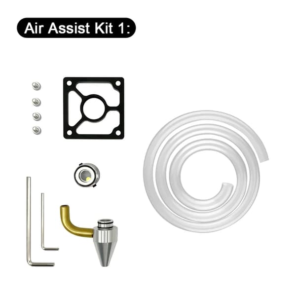 Lasertræ, luftassisteret gravering, skæremodul, 80W luftassistent kit 1