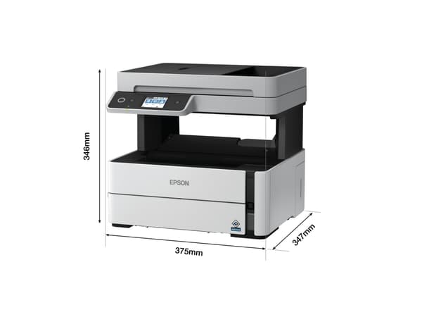 Epson EcoTank M3170, Mustesuihku, Yksittäistulostus, 1200 x 2400 DPI, A4, Suoratulostus, Valkoinen