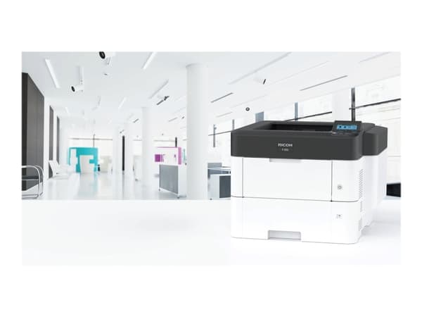 Ricoh 800 - Tulostin - S/H - Duplex - laser - A4 - 1200 x 1200 dpi - op til 55 spm - kapacitet: 500 ark - USB 2.0, Gigabit LAN, Wi-Fi(n), NFC