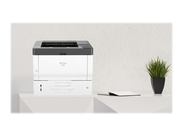 Ricoh P 501 - Skriver - S/H - Dupleks - LED - A4 - 1200 x 1200 dpi - inntil 43 spm - kapasitet: 600 ark - USB 2.0, Gigabit LAN, USB 2.0 vert