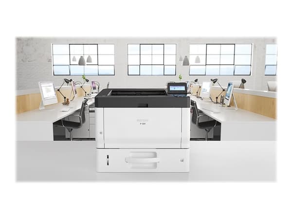 Ricoh P 501 - Skriver - S/H - Dupleks - LED - A4 - 1200 x 1200 dpi - inntil 43 spm - kapasitet: 600 ark - USB 2.0, Gigabit LAN, USB 2.0 vert