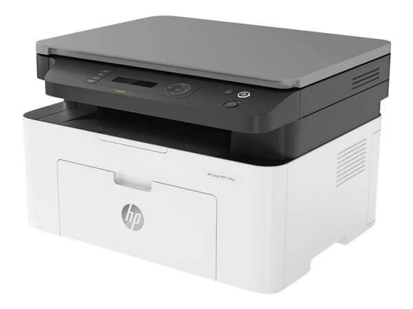 HP Laser LaserJet MFP 135a, Mustavalkoinen, Tulostin varten Pienet ja keskikokoiset yritykset, Tulosta, kopioi, skann, Laser, Väritulostus, 1200 x 12 Harmaa, Valkoinen
