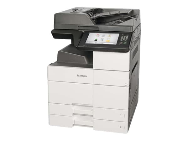 Lexmark MX910de - Multifunksjonsskriver - S/H - laser - 297 x 432 mm (original) - A3/Ledger (medie) - opp til 45 spm (kopiering) - opp til 45 spm (tr Svart, Vit