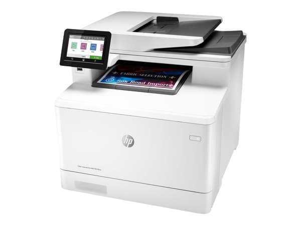 HP Color LaserJet Pro MFP M479fnw, Tulostus, kopiointi, faksi, sähköposti, Skannaus sähköpostiin/PDF-tiedostoksi; 50 arkin automaattinen syöttölaite, Harmaa, Valkoinen