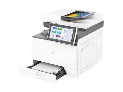 Ricoh IM C300 - Multifunksjonsskriver - farge - laser - A4 (210 x 297 mm) (original) - A4 (medie) - opp til 30 spm (kopiering) - opp til 30 spm (tryk Sort, Hvit