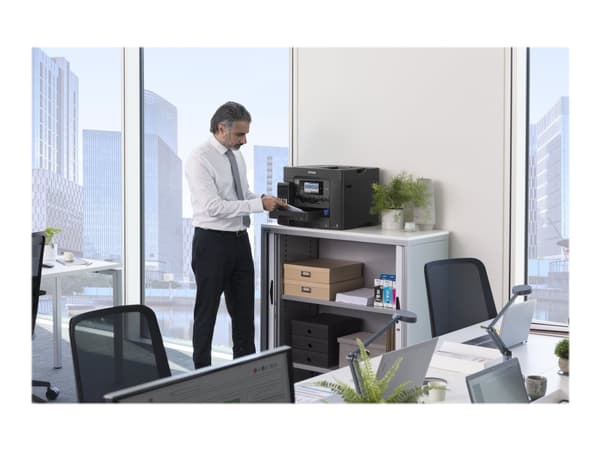 Epson EcoTank ET-5850 - Multifunktionsskrivare - färg - bläckstråle - A4 (210 x 297 mm) (original) - A4 (media) - upp till 25 sidor/minut (utskrift)