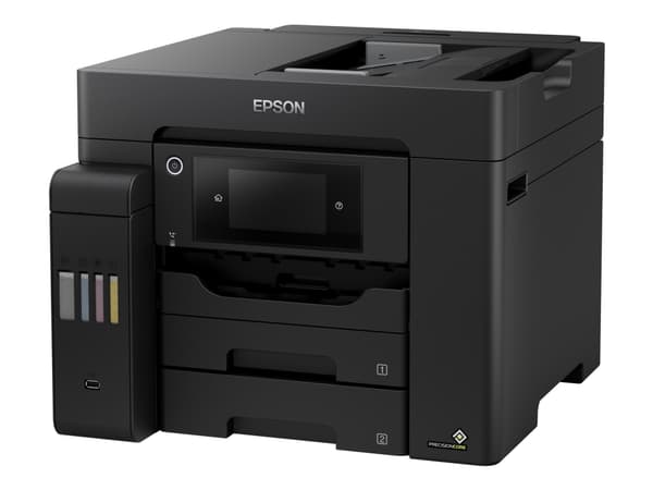 Epson EcoTank ET-5850 - Multifunktionsskrivare - färg - bläckstråle - A4 (210 x 297 mm) (original) - A4 (media) - upp till 25 sidor/minut (utskrift)