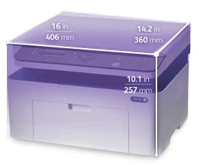 Xerox WorkCentre 3025/BI, Laser, Yksittäistulostus, 600 x 600 DPI, Yksittäiskopiointi, A4, Sininen, Valkoinen