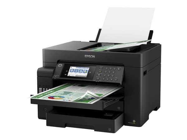 Epson EcoTank L15150 - Multifunktionsskrivare - färg - bläckstråle - A3 plus (311 x 457 mm) (original) - A3 (media) - upp till 25 sidor/minut (utskri Svart