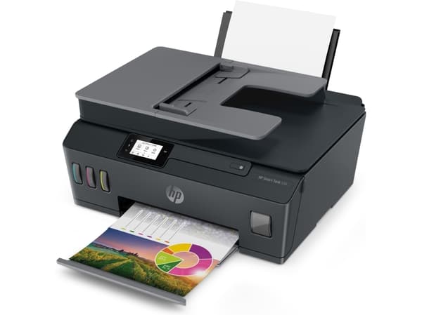 HP Smart Tank 530, Lämpömustesuihku, Väritulostus, 4800 x 1200 dpi, Värikopiointi, A4, musta, musta