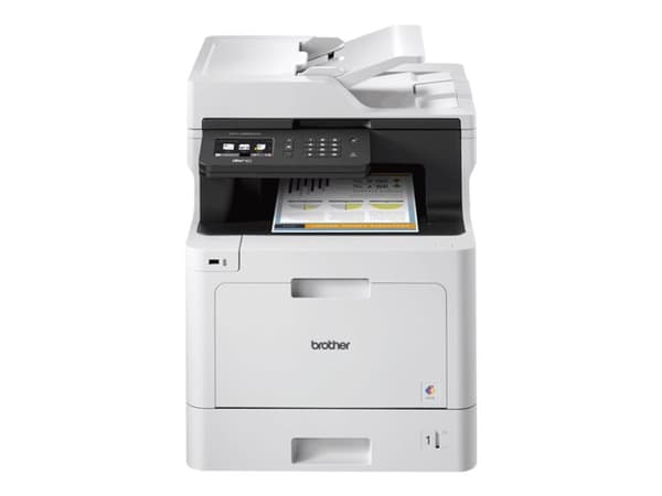 Brother MFC-L8690CDW - Multifunksjonsskriver - farge - laser - A4/Legal (medie) - opp til 31 spm (trykking) - 300 ark - 33.6 kbps - USB 2.0, Gigabit