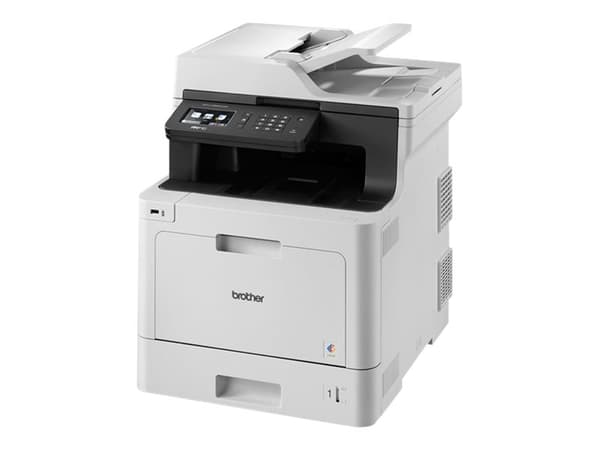 Brother MFC-L8690CDW - Multifunksjonsskriver - farge - laser - A4/Legal (medie) - opp til 31 spm (trykking) - 300 ark - 33.6 kbps - USB 2.0, Gigabit Sort, Grå
