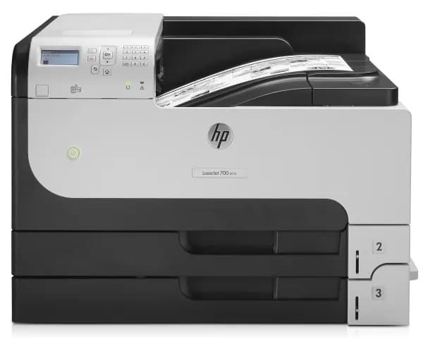 HP LaserJet Enterprise 700 Printer M712dn - Skrivare - svartvit - Duplex - laser - A3/Ledger - 1200 dpi - upp till 41 sidor/minut - kapacitet: 600 ar Svart, Grå