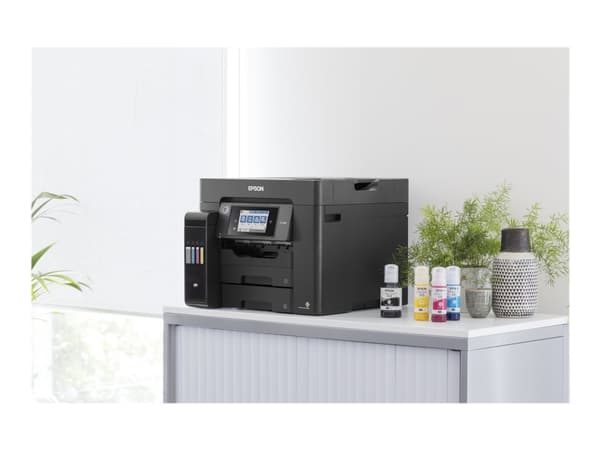 Epson EcoTank L6570 - Multifunksjonsskriver - farge - ink-jet - A4 (210 x 297 mm), Legal (216 x 356 mm) (original) - A4/Legal (medie) - opp til 25 sp Sort