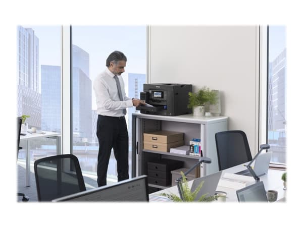 Epson EcoTank L6550 - Multifunksjonsskriver - farge - ink-jet - A4 (210 x 297 mm) (original) - A4/Legal (medie) - opp til 25 spm (trykking) - 550 ark