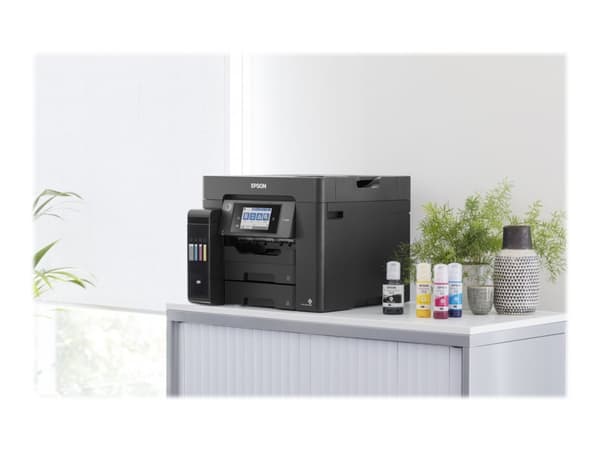 Epson EcoTank L6550 - Multifunksjonsskriver - farge - ink-jet - A4 (210 x 297 mm) (original) - A4/Legal (medie) - opp til 25 spm (trykking) - 550 ark