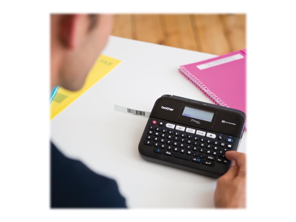 Brother P-Touch PT-D450VP - Etikettskrivare - svartvit - termisk överföring - Rulle (1,8 cm) - upp till 20 mm/sek - USB - kniv - femradig utskrift -