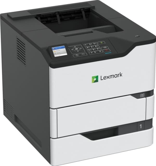 Lexmark MS821dn, Laser, 1200 x 1200 DPI, A4, 52 ppm, Kaksipuolinen tulostus, Musta, Valkoinen
