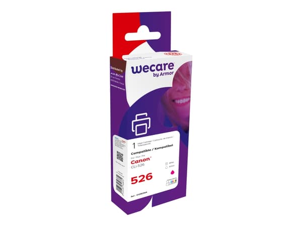 Wecare - 10.5 ml - magenta - kompatibel - bläckpatron (alternativ för: Canon CLI-526M) - för Canon PIXMA iP4950, iX6550, MG5350, MG6150, MG6250, MG81