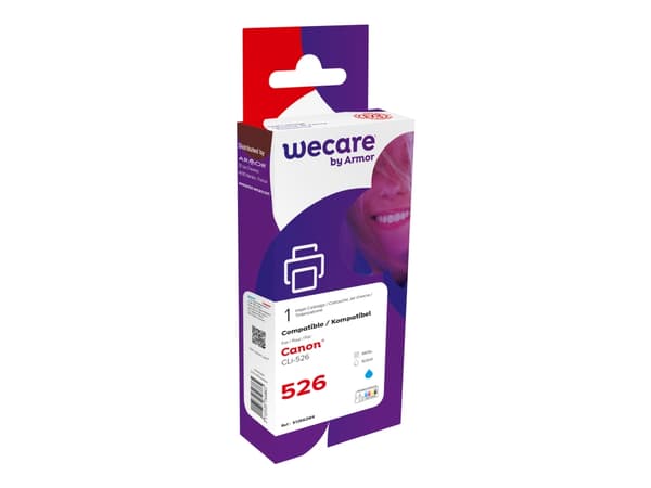 Wecare - 10.5 ml - cyan - kompatibel - bläckpatron (alternativ för: Canon CLI-526C) - för Canon PIXMA iP4950, iX6550, MG5350, MG6150, MG6250, MG8150,