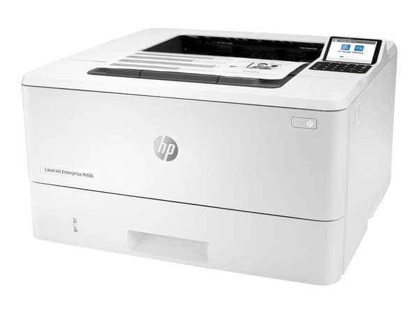 HP LaserJet Enterprise M406dn, Mustavalkoinen, Tulostin varten Yritys, Tulostus, pieni koko; vahva suojaus; kaksipuolinen tulostus; energiaa säästävä Valkoinen