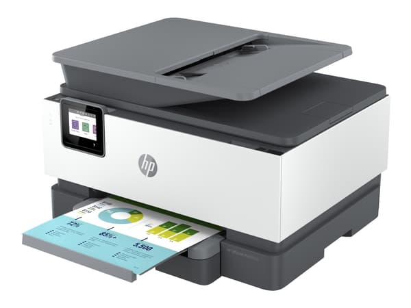 HP Officejet Pro 9010e All-in-One - Multifunktionsskrivare - färg - bläckstråle - Legal (216 x 356 mm) (original) - A4/Legal (media) - upp till 21 si Svart, Vit
