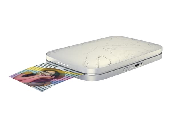 HP Sprocket Select - Skirver - farge - sink - 58 x 86 mm 1.13 spm (farge) inntil 1.13 min/side (farge) - kapasitet: 20 ark - Bluetooth 5.0 - snø - me