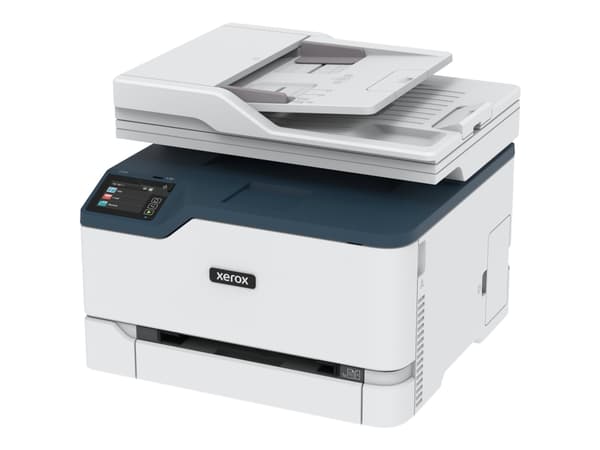 Xerox C235, A4, 22 s/min, langaton, kopiointi/tulostus/skannaus/faksaus, PS3 PCL5e/6 ADF, 2 alustaa, yht. 251 arkkia, Laser, Väritulostus, 600 x 600 Sininen, Valkoinen